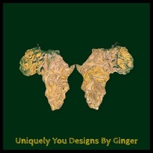 Hand-Painted Wooden Earrings